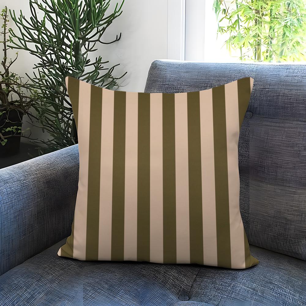 Streifen Kissenbezug Bequem Wendbar Kissenbezug Ideal für Auto Sofa Schlafzimmer Jenseits