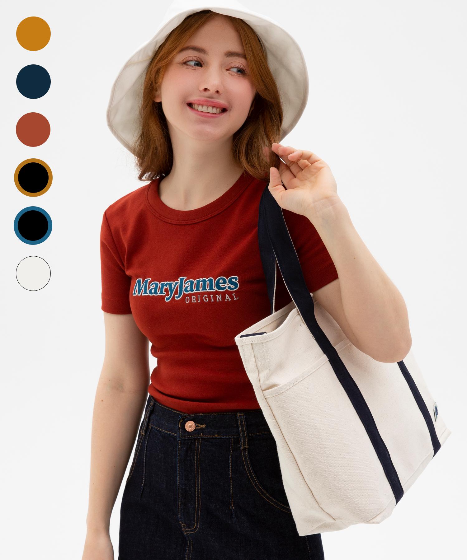Mary James (W) Skywalker Crop Top (6 Color) Navy - S