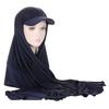 New Fashion Brim Solid Color Women's Scarf Hat Muslim Hijab Cap Headwear Accessories