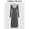 UR Women's Slim-fit Hooded A-line Dress