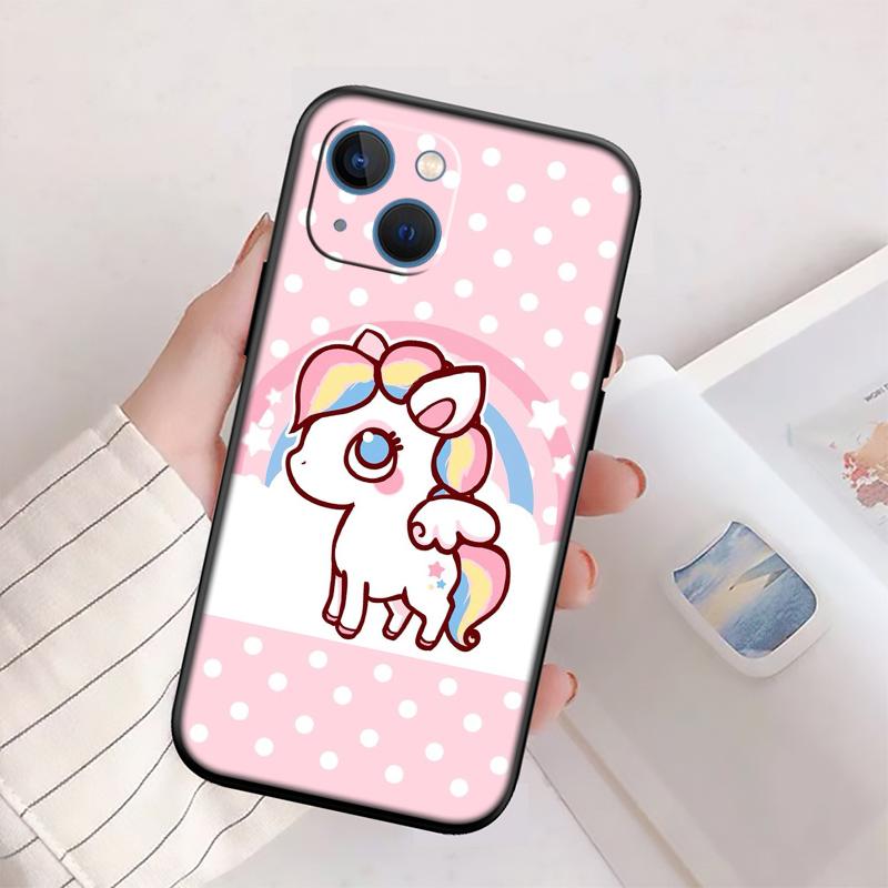 RP14 Cartoon Unicorn New High-End Shell Phone Case for Redmi Note 13 14 Pro+ Plus A3 A3X 13X 13C 13R 14S 14C 14R