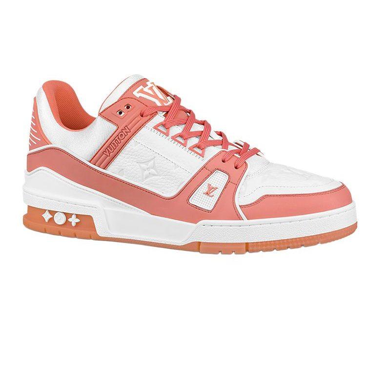 Louis Vuitton Trainer Sneakers Peach Pink 1A8KC8