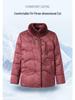 Elderly Women's Rabbit Fur Collar Tang Suit Winter Down Jacket