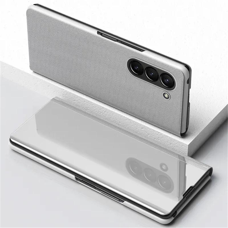 Book Leather Mirror Flip  Case For Samsung Galaxy S23 Ultra S22 S21 A04S A14 A24 A54 A53 Xiaomi Redmi Note 12 11 iPhone 15 14 13 12 11 Pro Max Cover