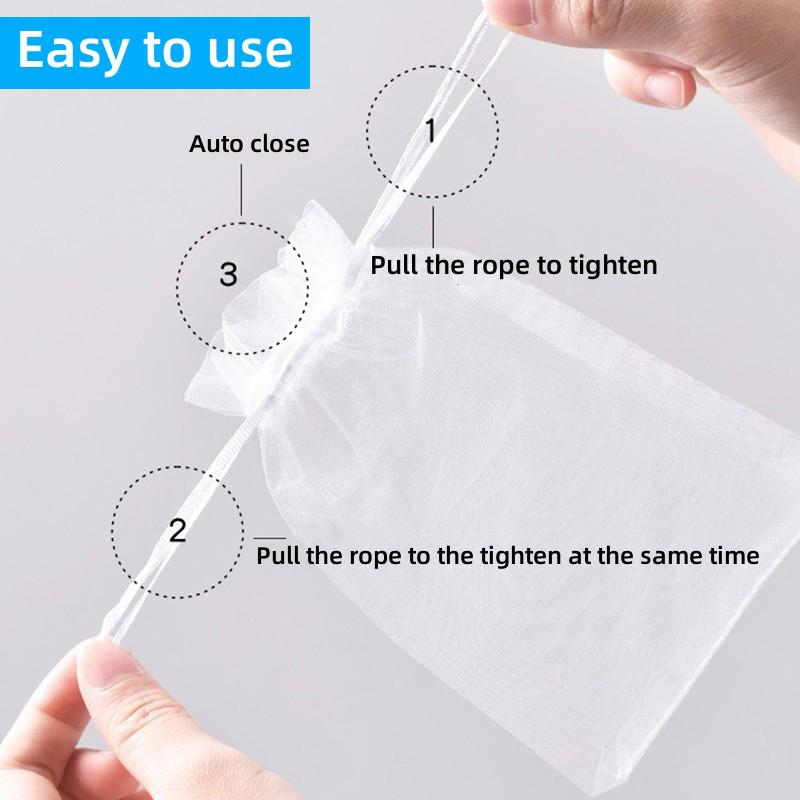 20-100pcs Grapes Fruit Grow Bags Netting Mesh Strawberry Vegetable Plant Protection Bags For Pest Control Anti-Bird Garden Tools