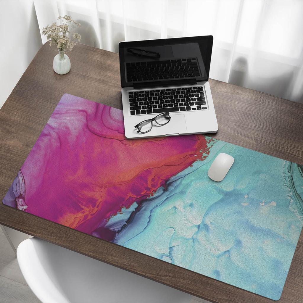 Protective Mat Desk Pad Table Tabletop Abstract Wave 120X60 Cm