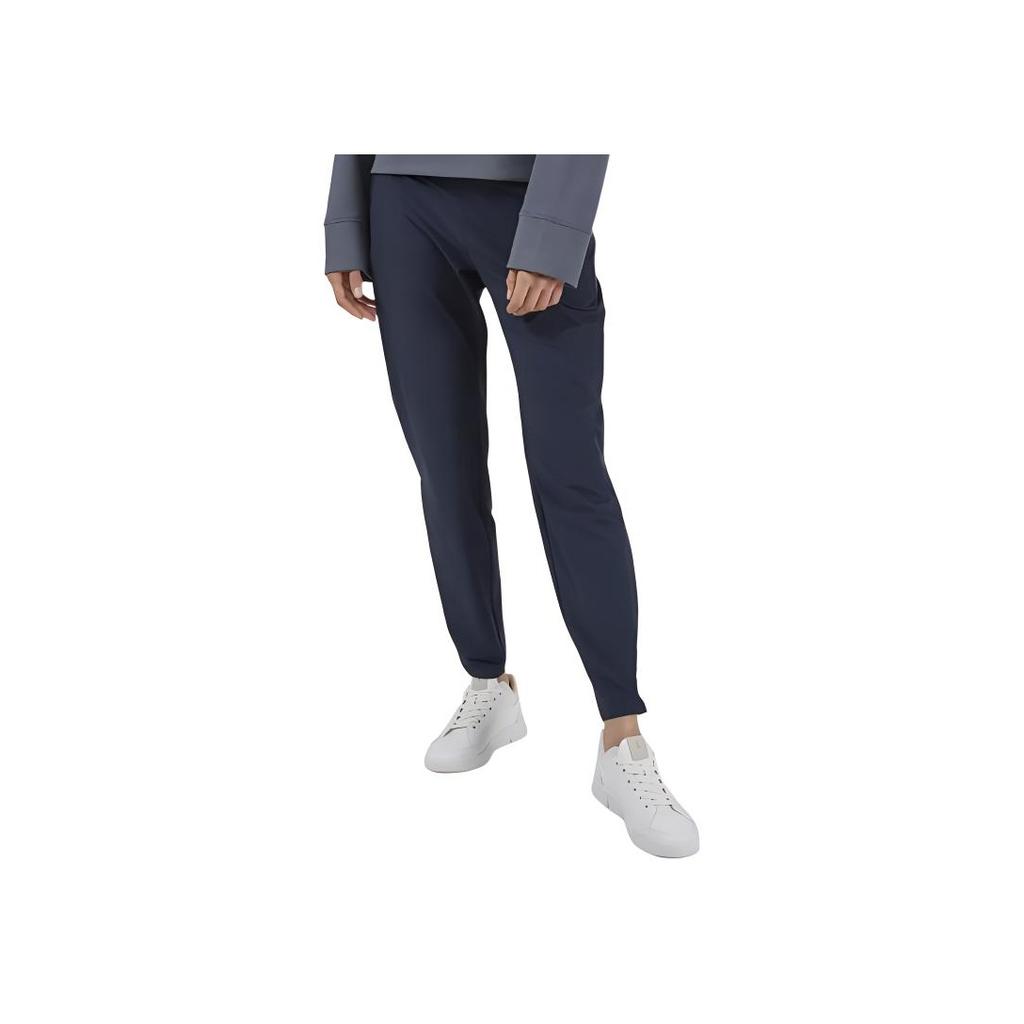 On Elastic Running Solid Color Comfortable Sports Lg Pants Women bottoms Navy-Blue 236.00249