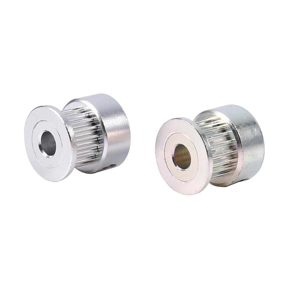 2 Stück Aluminiumlegierung Zahnriemenscheibe 5mm Innendurchmesser 20 Zähne für 3D-Drucker