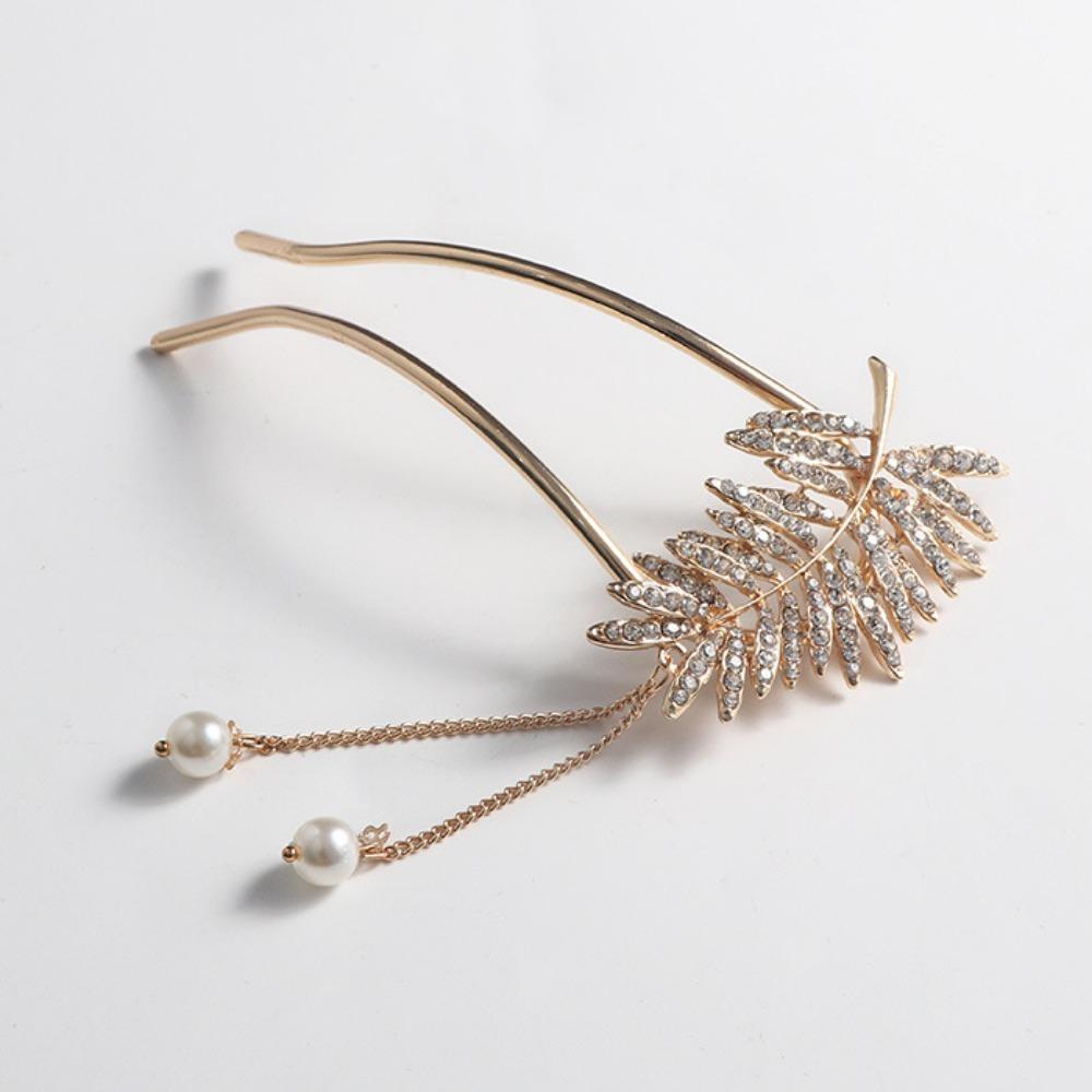 

1pc Metal Hairpin U Shape Wedding Accessories Women Curly Hairstyles Elegant Graceful Sturdy Hair Sticks Bridal