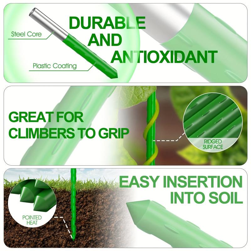 Multi-Purpose Garden Stakes 20Piece - Durable Support for Grapes, Vines, Tomatoes, Cucumbers & All Vegetables