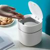 1PC Mini Small Waste Bins Desktop Garbage Basket Home Table Plastic Trash Can Office Supplies Dustbins Sundries Barrel Box