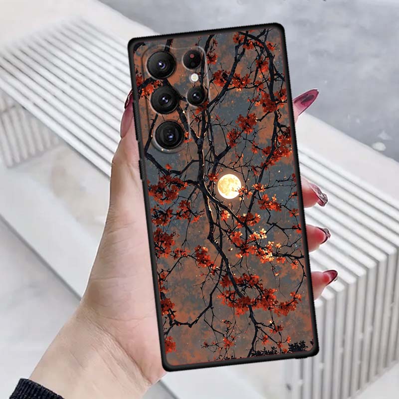 Cosmic Starry Sky Pattern Phone Case For Samsung Galaxy S26 S25 S24 S23 S22 S21 S20 Ultra Plus FE 5G Black Soft TPU