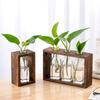 Creative Hydroponic Wooden Frame Vase Tethered Fresh Living Room Minimally Decorative Ornament Desktop Green Rose Vase