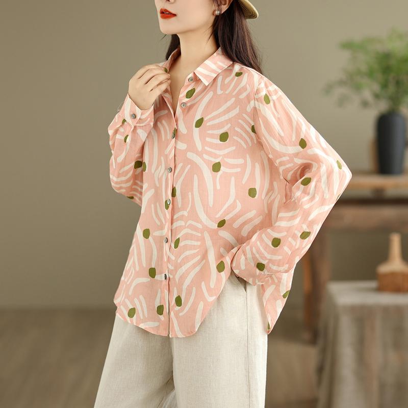 DIMANAF 2025 Damen Bluse Basic T-Shirt Vintage Mode Lässig Locker Oberteile T-Shirts 6221