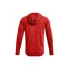 Under Armour Rival Terry Logo Print Loose Training Zip-Up Hoodie Men Hoodies Glossy-Red 1361606-839