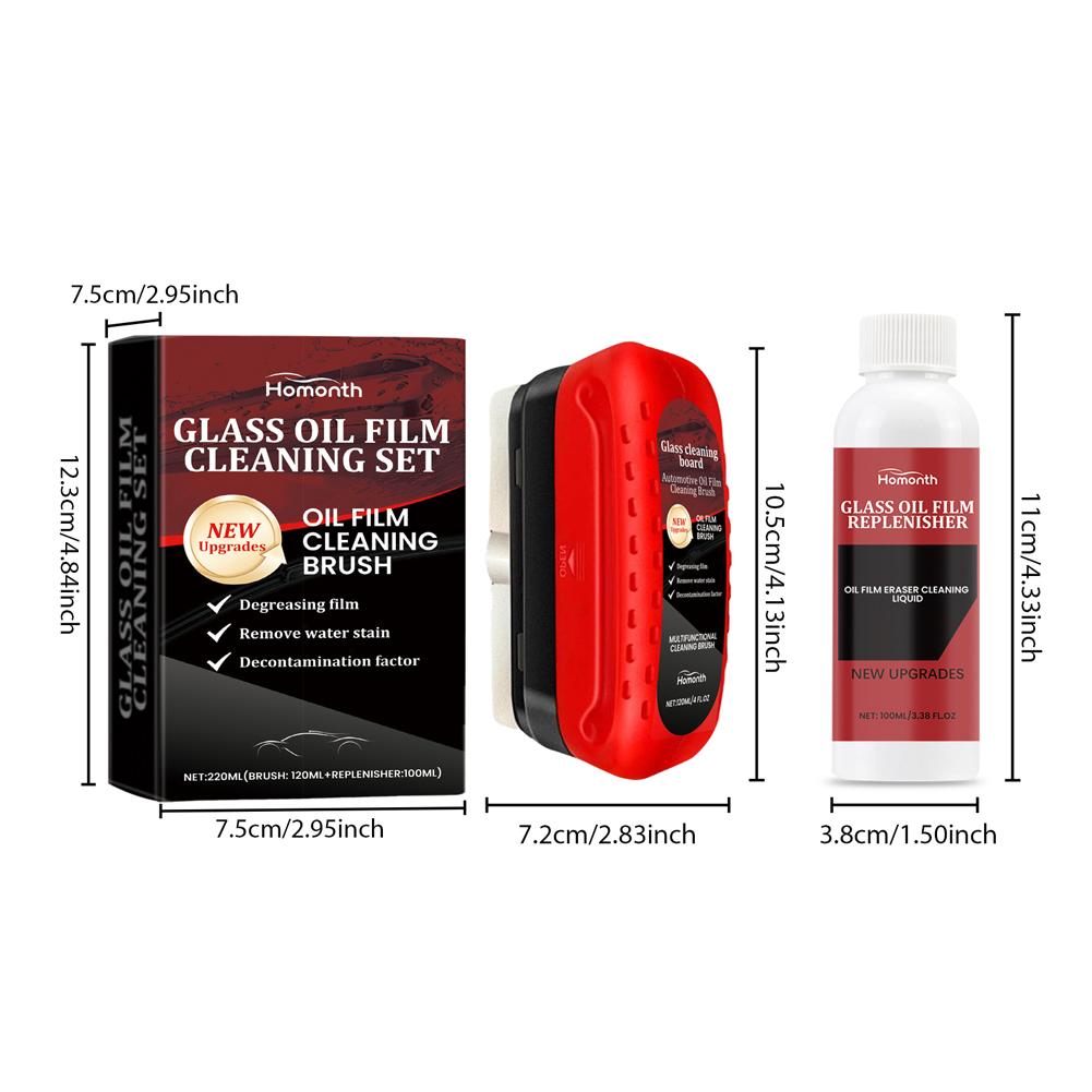 Środek do usuwania filmu olejowego z szyb samochodowych z wkładem ściereczka czyszcząca przeciwdeszczowa Szczotka do czyszczenia szyb samochodowych Środek do czyszczenia szyb samochodowych
