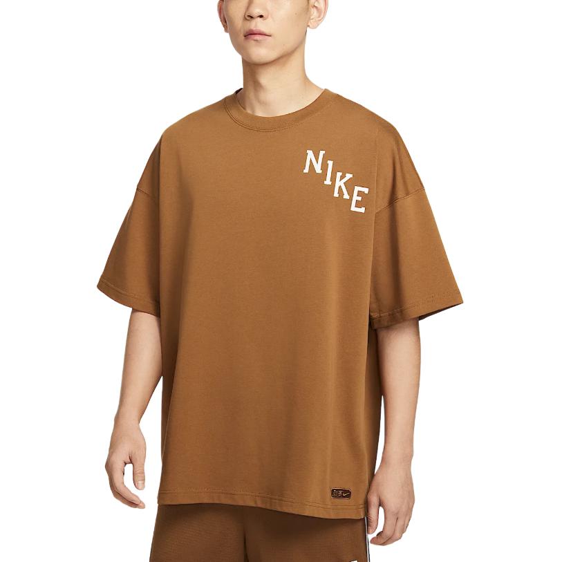 

New Nike Resistant To High Basketball Series SS25 T Shirt Men s Light British Umber IB9966-281 M