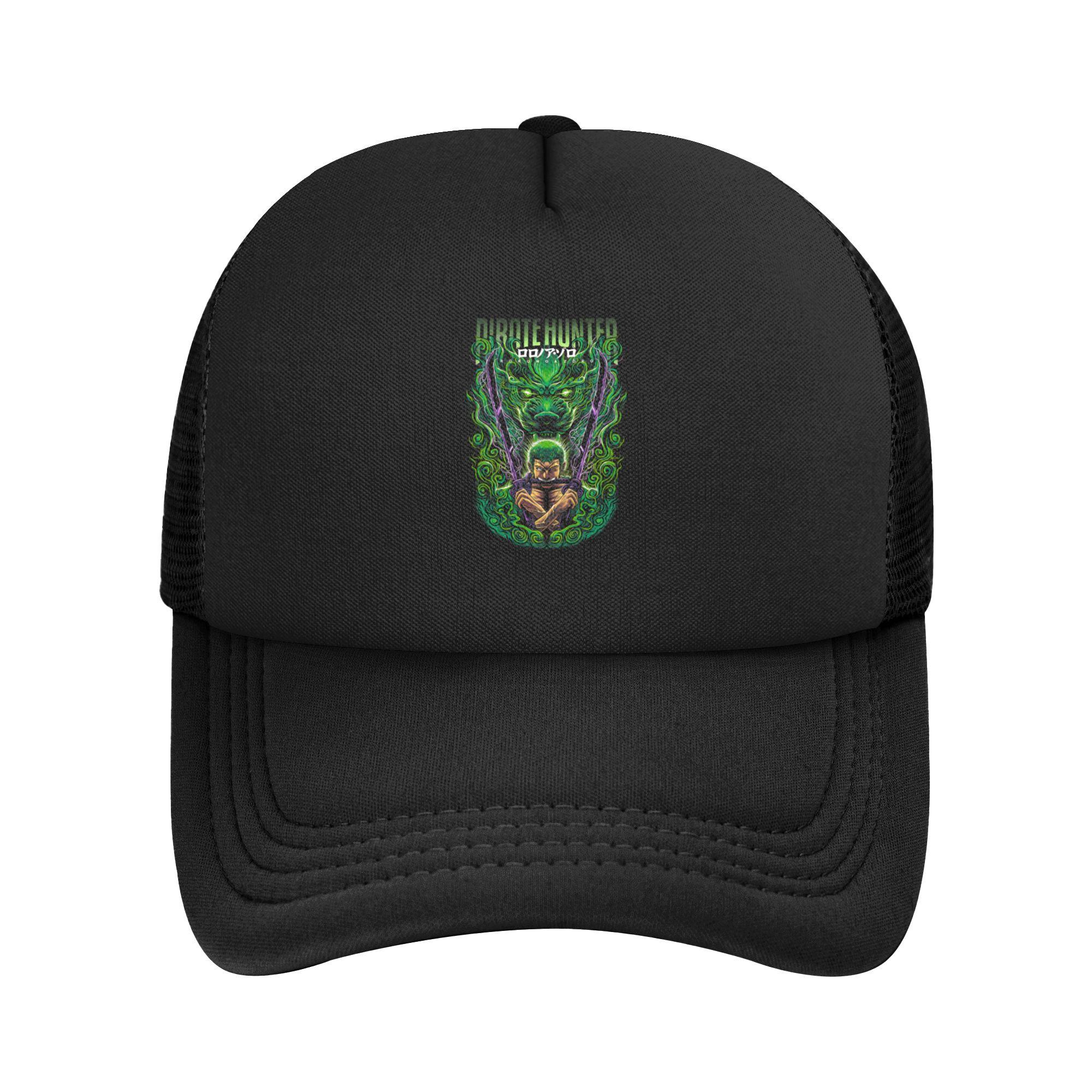 Ragnarok Valkyrie  onepieces  Flag Mesh Baseball Cap Unisex Women Outdoor Trucker Worker Hats  Adjustable Polyester Sun Hats One Size
