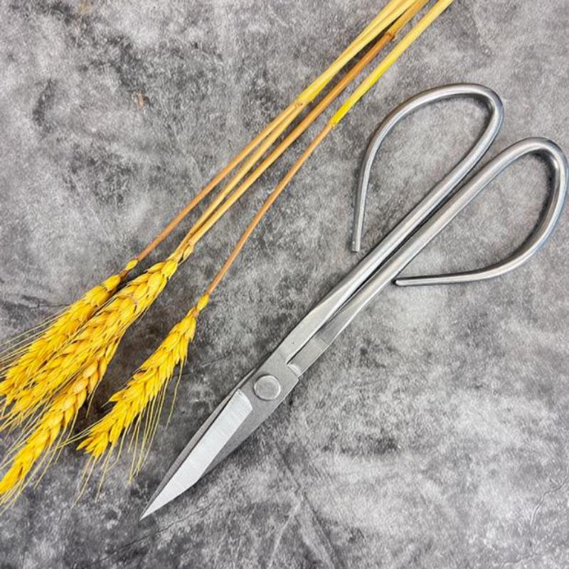Stainless Steel Long Handle Gardening Shears Sharp Pruning Trimmer for Small Potted Bonsai Home Balcony Garden Care