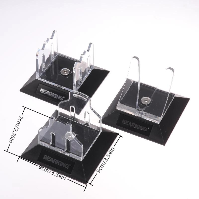Supporto porta mulinello da pesca Trasparente Supporto per mulinello a forma di goccia d'acqua Rastrelliera espositore multifunzione per mulinelli da pesca Accessori da pesca
