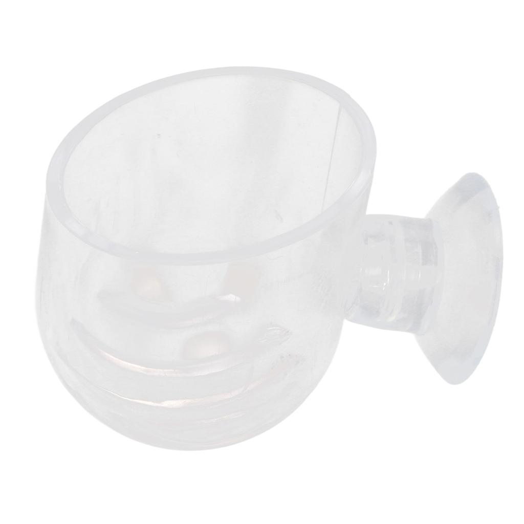 Aquarium Red Worm Feeder Transparent Small Cone Fish Tank Feeding Cup for Brine Shrimp Blood Worm