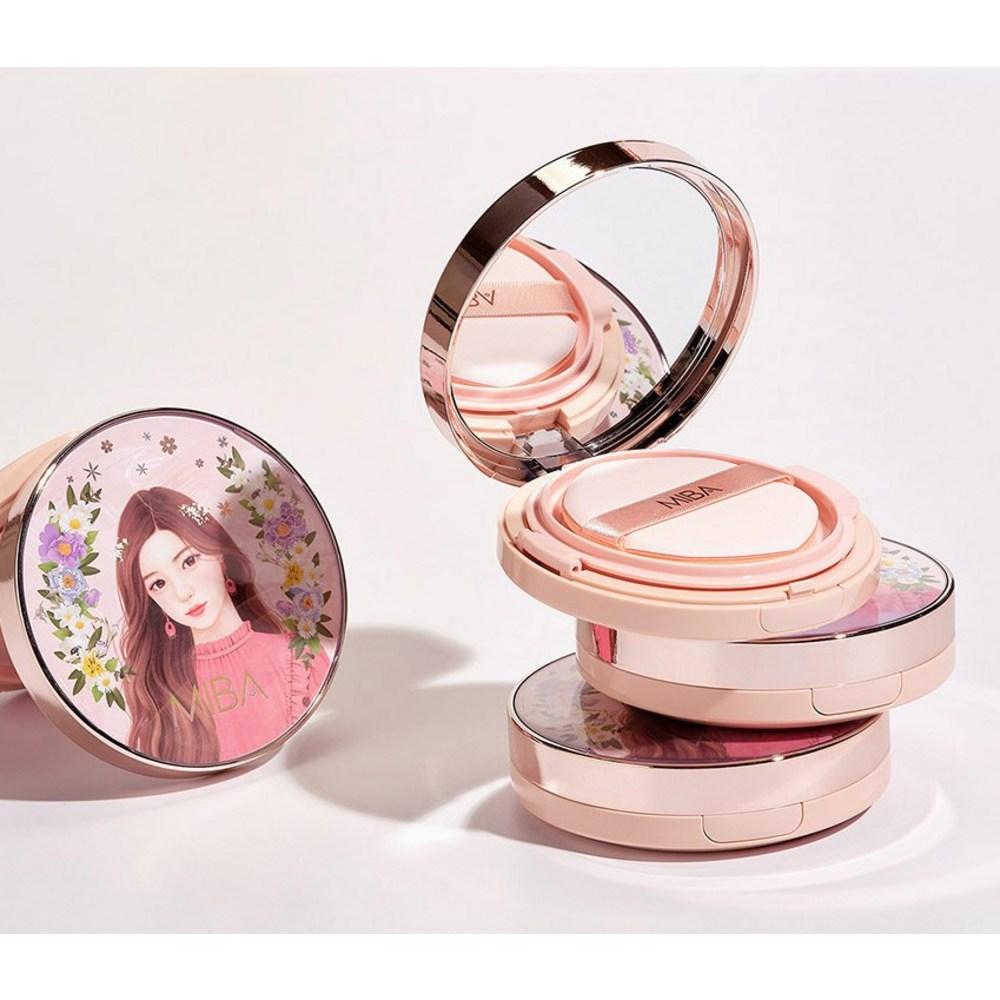 Miva King Cushion Season 2 Large Capacity 25g Original Product + 25g Refill 2P, No. 23 Calm Skin, 1 Set