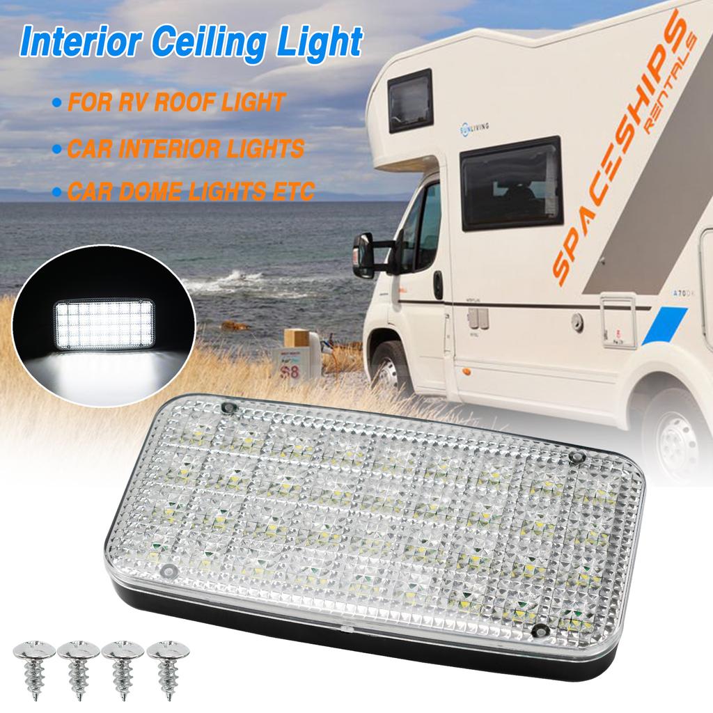 Car Interior Light Assembly Roof Ceiling Cabin Blinker Lamp Xenon White For Trailer Auto Truck Lorry Camper Tractor Caravan Van