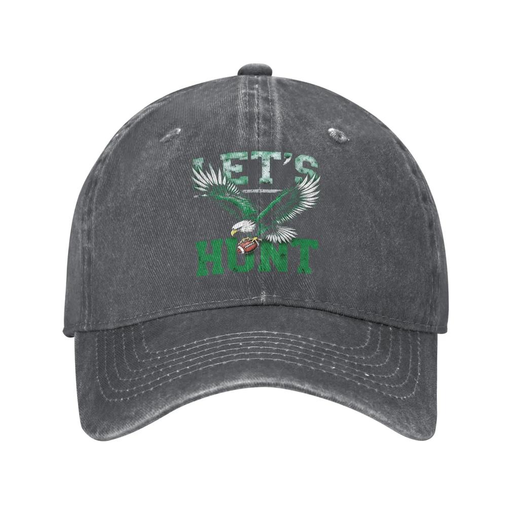 Summer Let's Hunt Baseball Cap Sun Sunscreen Print Washed Hip Hop Hats Unisex-Teens Stylish Running Hippie Baseball Caps