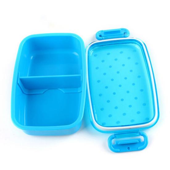 480ml Single Layer Portable Dot Picnic Lunch Box Food Storage Container Case