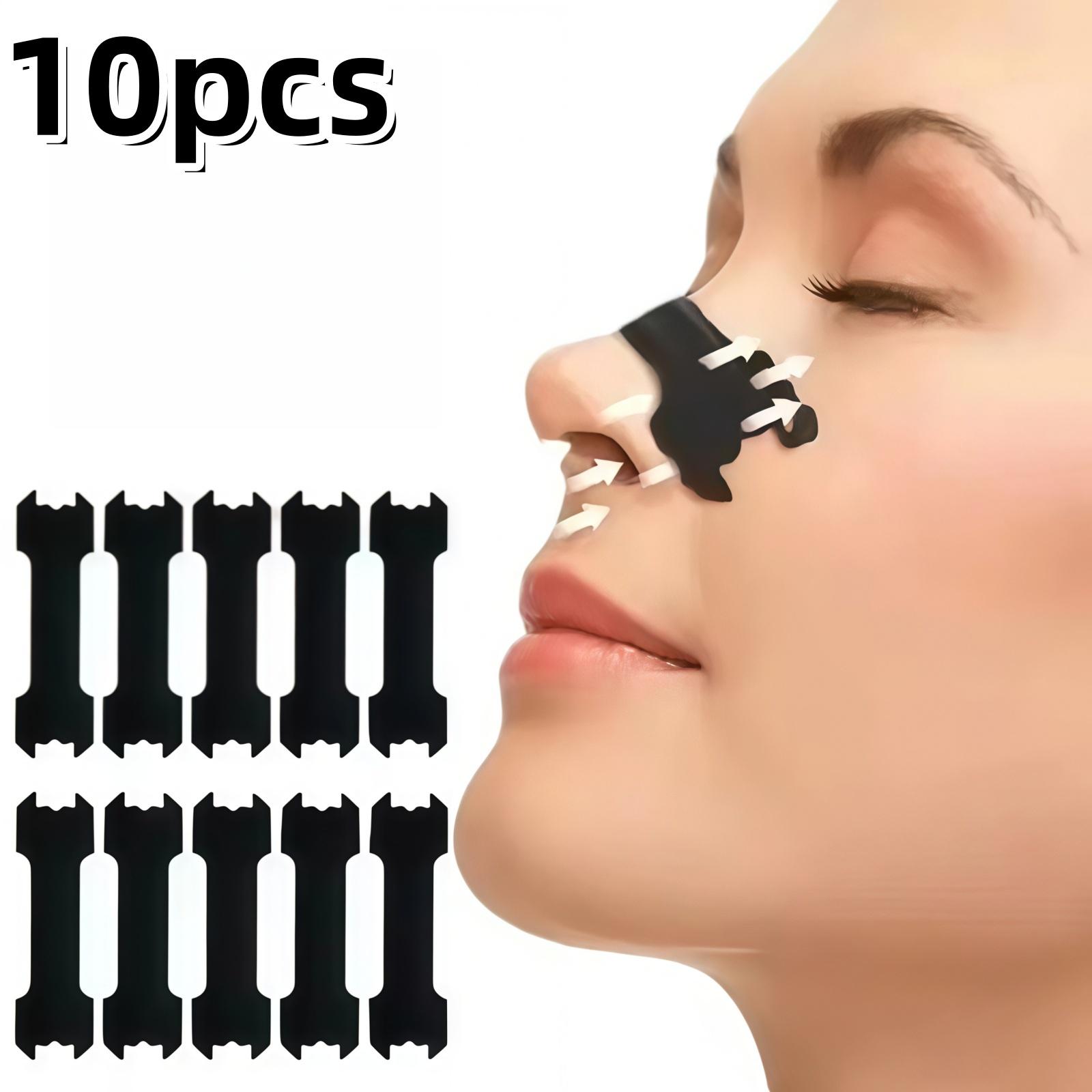 10/20/30PCS Black Nose Strips Extra Strength Nasal Strips Better Sleeping Non-Invasive Anti Snoring Strips for Adult and Child