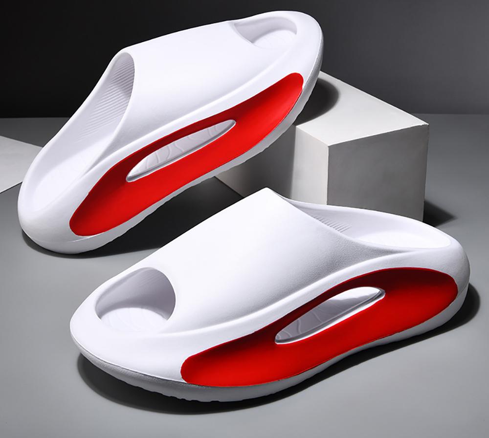 Fashion Comwarm 2024 Sports Slippers For Women Men Summer Fashion Thick Bottom Slides Soft EVA Hollow Unisex Sports Sandals Beach Shoes