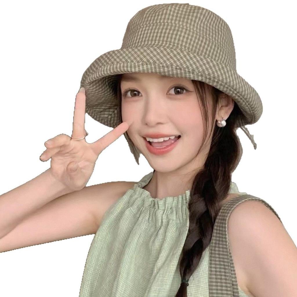 Chapeau chapeau d'été bob pour femmes Xiaoqing Qiandongge rétro polyvalent protection solaire pare-soleil chapeau bassin