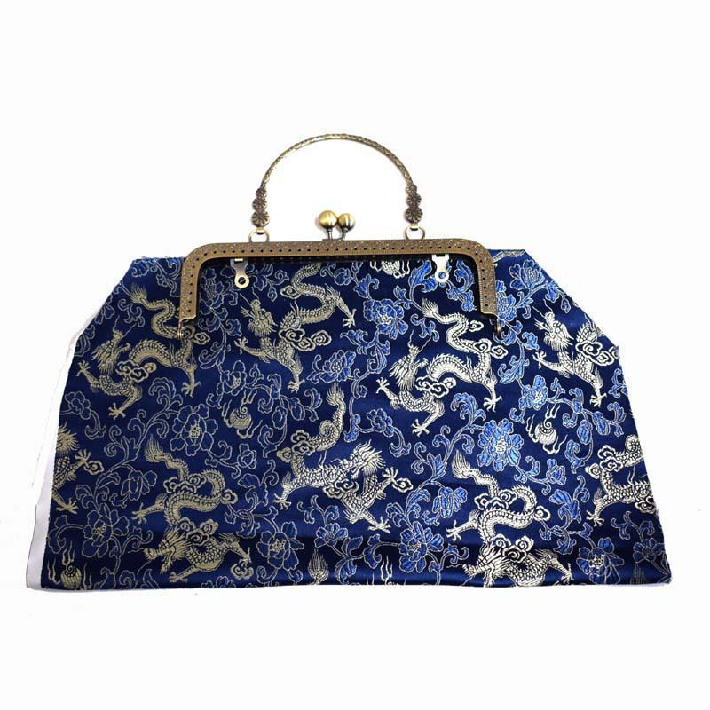 Handgefertigte Stoff Chinesische Goldtasche tragbare Messenger-Kette Schneiden Salon Teambuilding-Klasse Lehrmaterialtasche