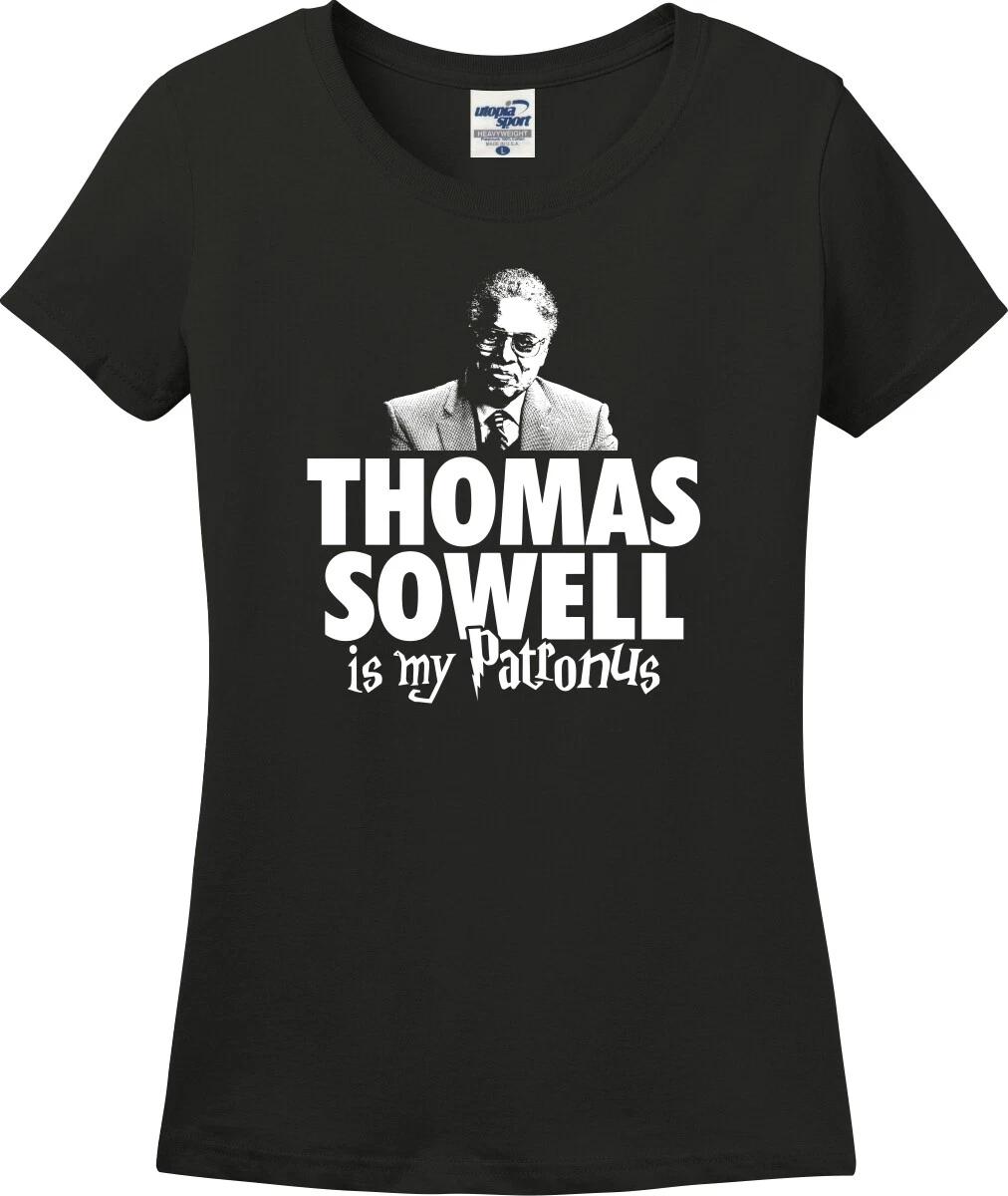 Thomas Sowell Is My Patronus Funny Missy Fit Ladies T-Shirt (S-3X) XXXL