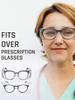 4 Pack Clear Safety Glasses bulk, Lightweight Protective Eyewear For Men Women, Over Goggles Impact Scratch Resistant