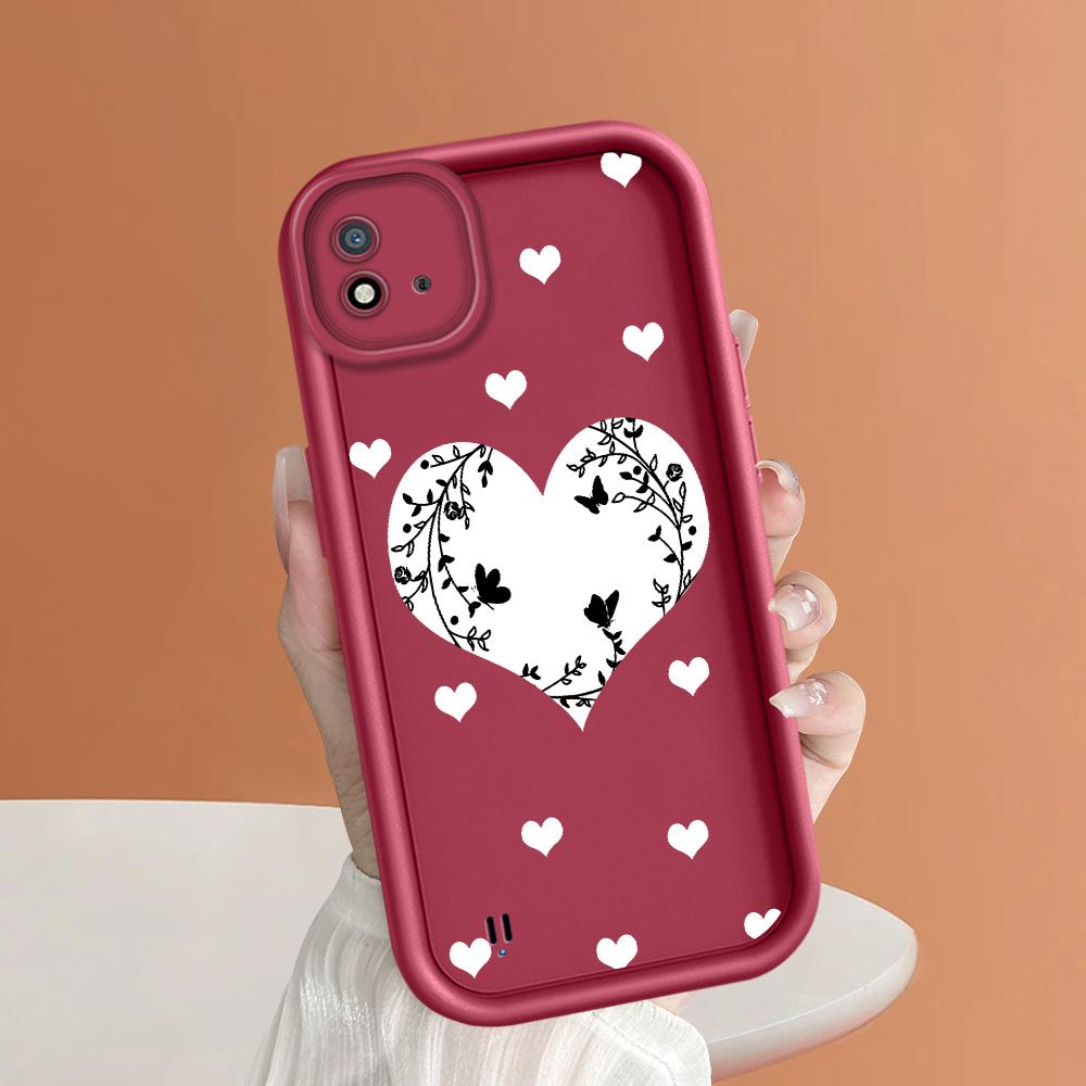 Soft Silicone Square Ladder Printing Pattern Phone Casing Full Cover Camera Shockproof Protection Rubber Case for OPPO Realme