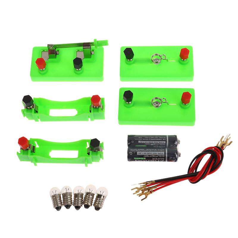 Basic Circuit Electricity Teaching Learning Kit Diy Physics Children Educational Manual Science Toys Experiment Hands-On Tools