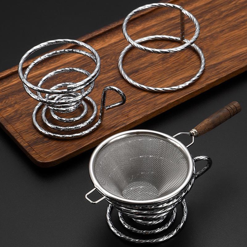 Stainless Steel 304 Tea Infuser with Japanese Wooden Handle - Gongfu Tea Set Accessory