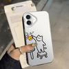Funny Cat Clear Couple Paired Back Phone Cover Case for iPhone 17 Pro Max 16 11 14 XR XS Air 13 Pro 12 15 Plus