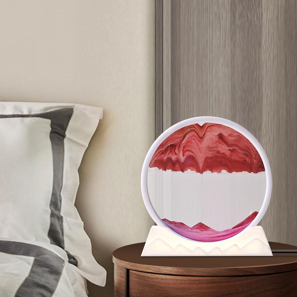 Art Picture Night Light Hourglass Lamp Creative for Dining Room