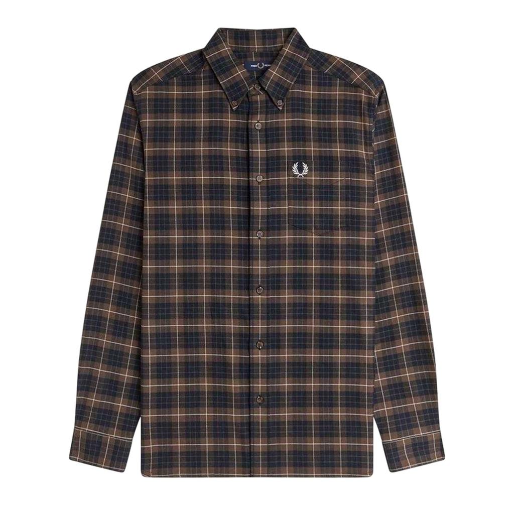 Fred Perry Herren Karomuster Button-Down Hemd
