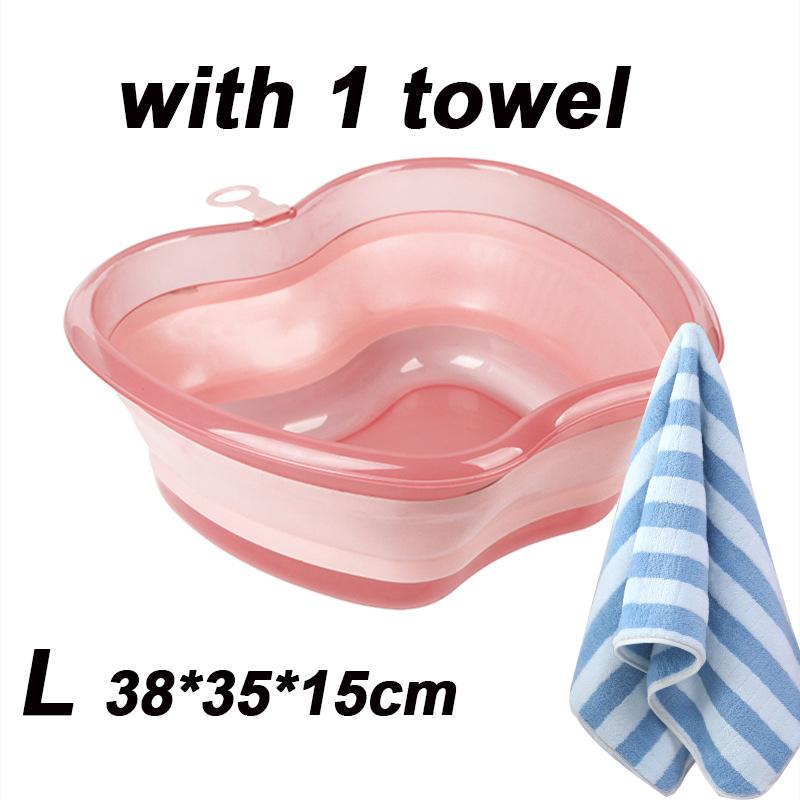 Portable Thickened Basin Apple Shape Design With Hanging Hole Durable Folding Basin For Facial Cleansing, Laundry Outdoor Travel