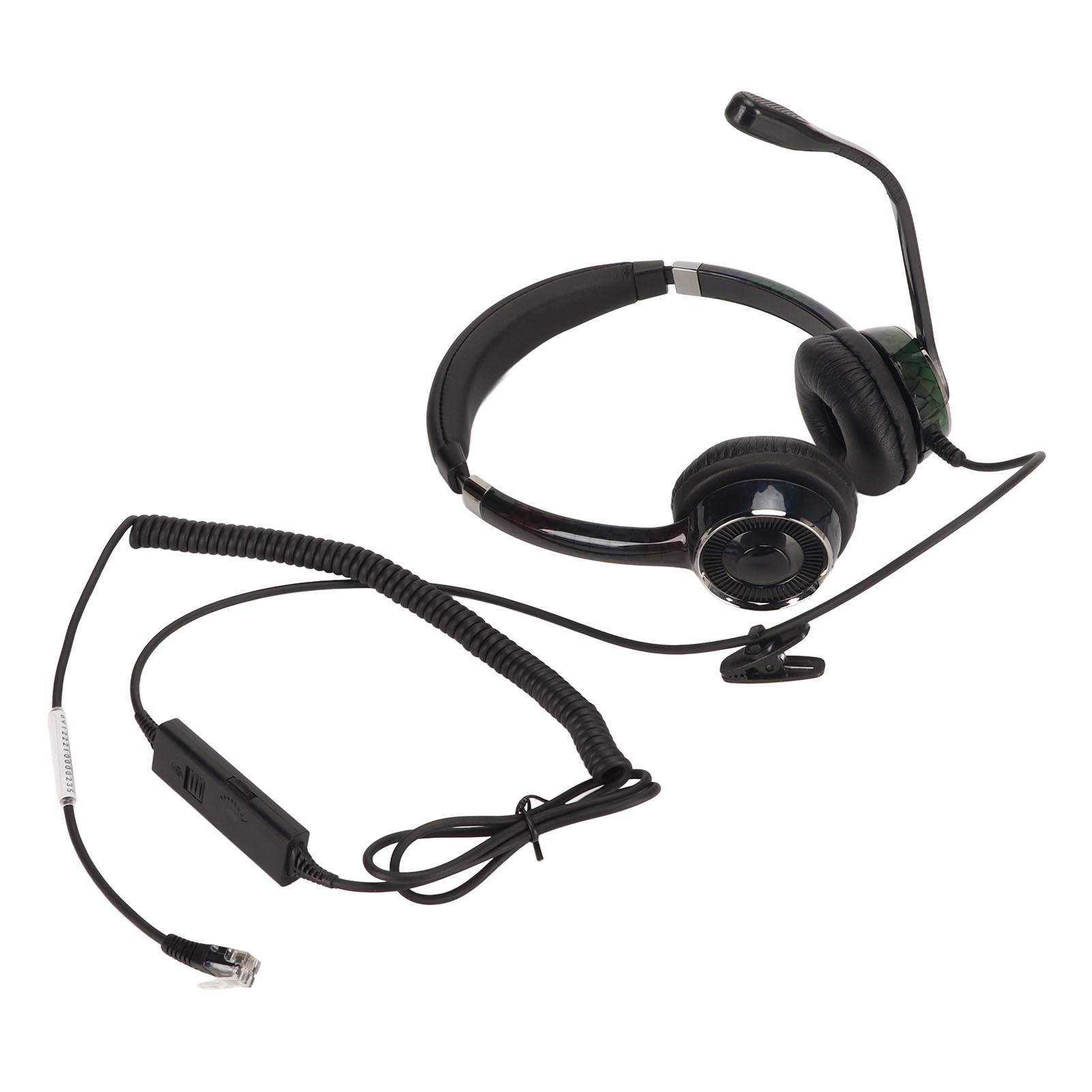 

Проводная бизнес-гарнитура с шумоподавлением, эргономичные бинауральные телефонные наушники с микрофоном для офиса