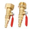 2PCS RV Blowout Adapter Internal External Thread Winterizing Fitting with Ball Valve for Boat Camper Travel Trailer