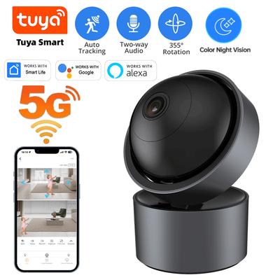 5MP 5G Wifi Tuya Smart Home Vnitřní Dohledová Kamera Bezdrátový IP Bezpečnostní Monitor AI Detekce Osob Automatické Sledování