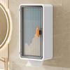 No Drilling Wall Hanging Tissue Box/Storage Shelf Elegant Paper Towel Dispenser Hanging Rack for Kitchen and Living Room