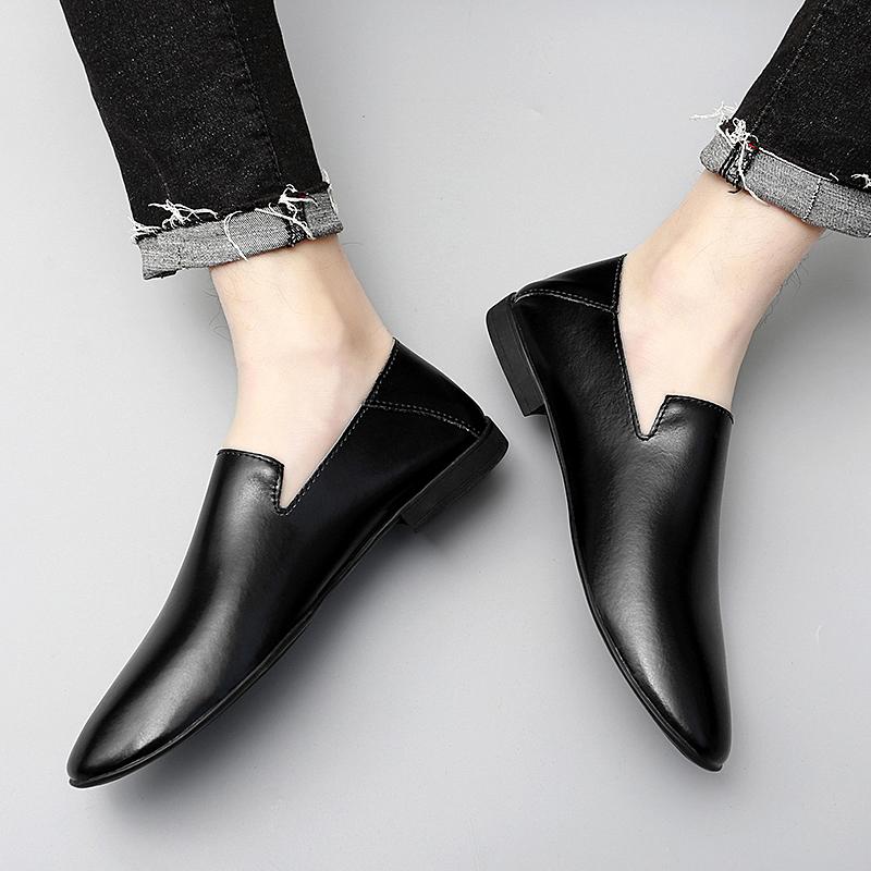 Classic Brand Men's Leather Casual Shoes High-end Banquet Dress Shoes Retro Brown Office Men's Business Work Shoes Daily Comfort