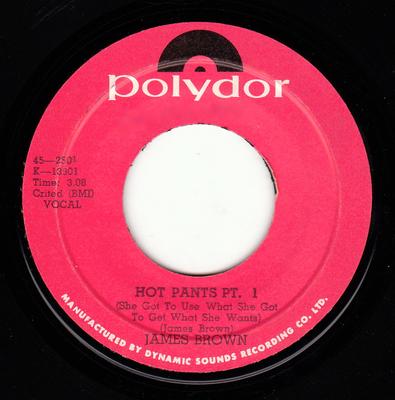 7-inch Plaat JAMES BROWN Hot Pants 452501 Polydor 1971 Jamaica SoulFunk Gebruikt