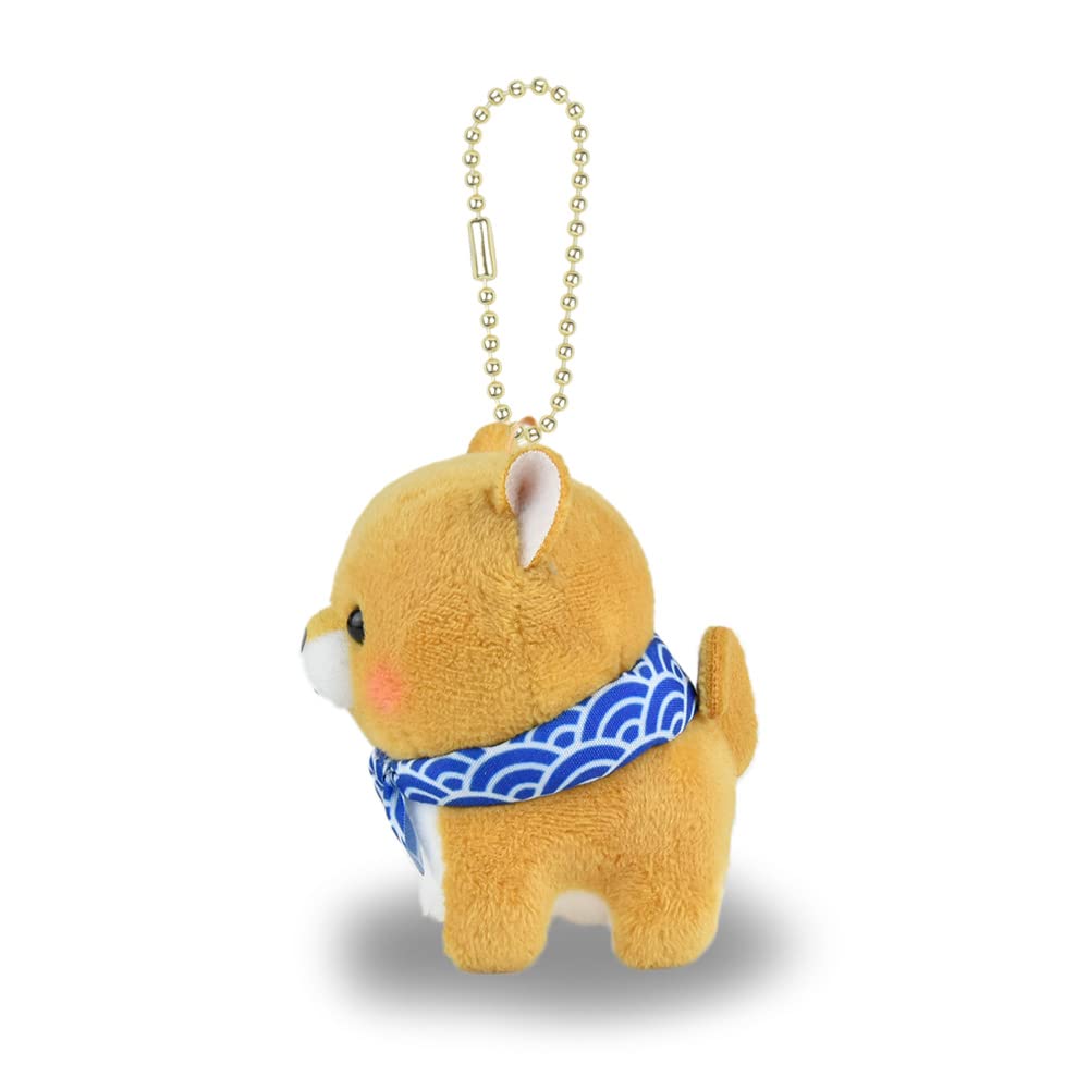 Amuse Plush Toy Mascot Keychain Brown