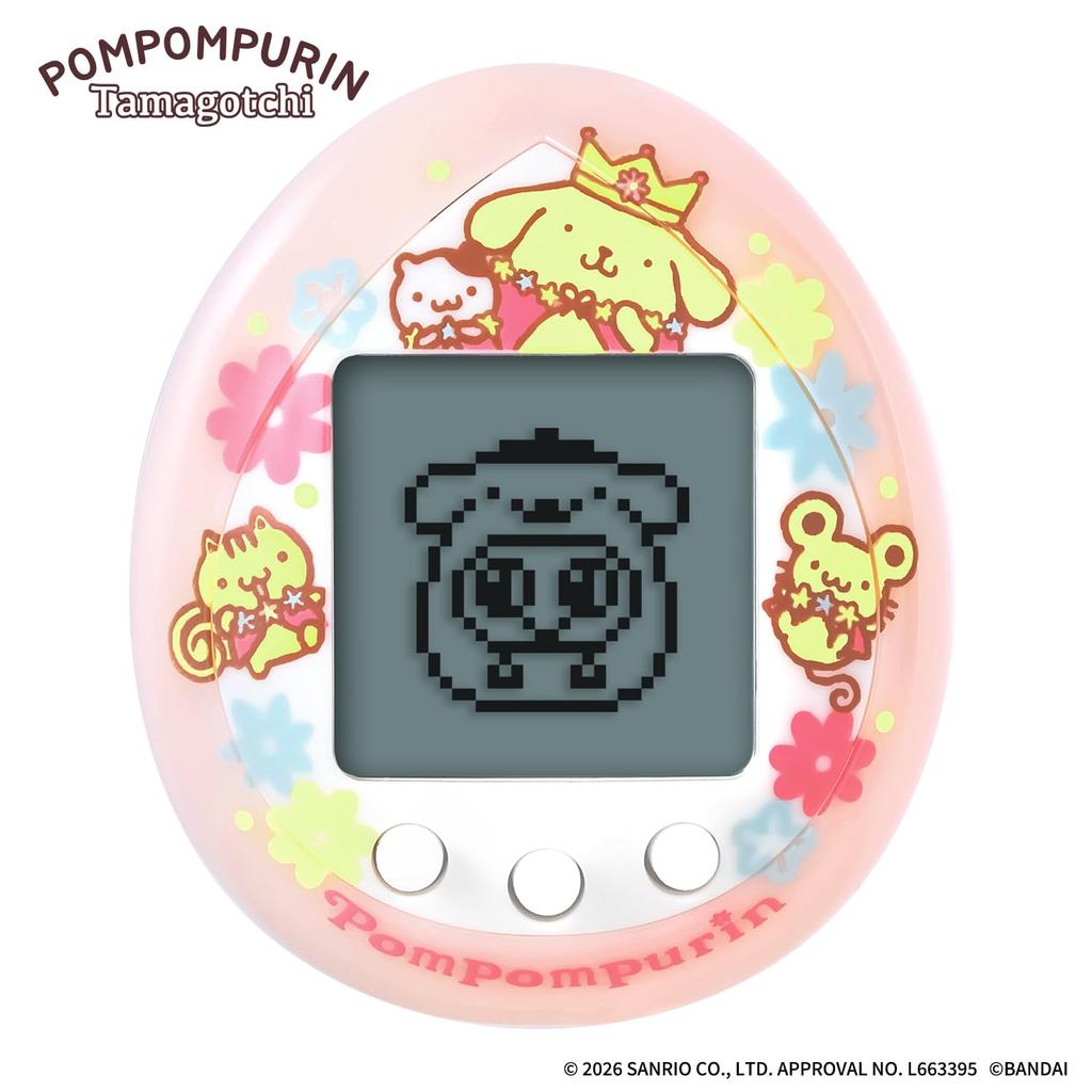 POMPOMPURIN Tamagotchi Magical Pink Recommended 6 Years and Sanrio Characters [Bandai] Ver. Age Up.
